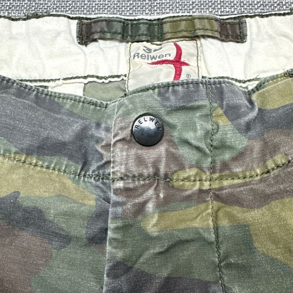 Relwen Shorts Mens size 36 Camo Pockets 8.5" Inseam Stretch Casual Worn In Look - Picture 3 of 11